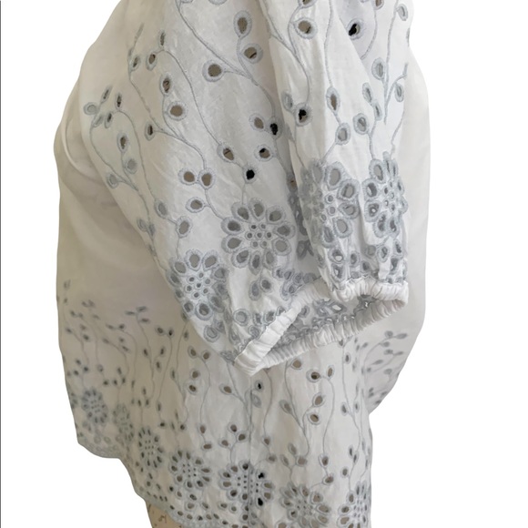 See by Chloe Off The Shoulder Broderie Anglais Blouse Size 6 - Picture 5 of 9